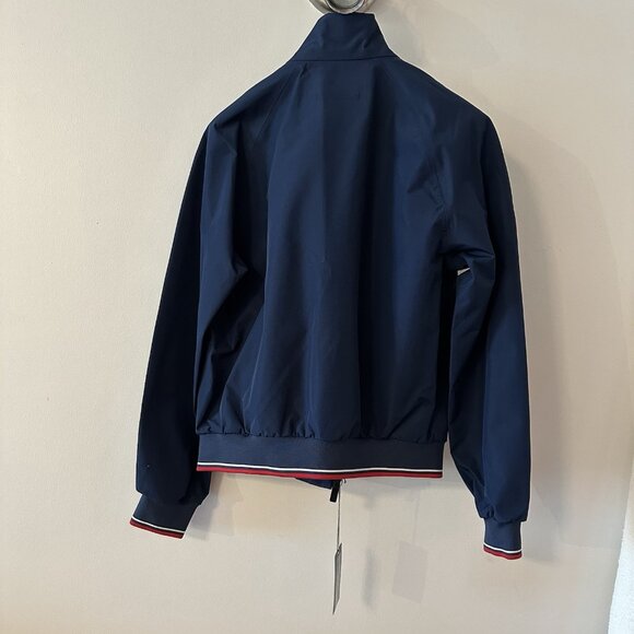 NWT PRADA LUNA Rossa Pirelli Jacket Windbreaker Coat Nylon Sz 42 Blue - Picture 10 of 10